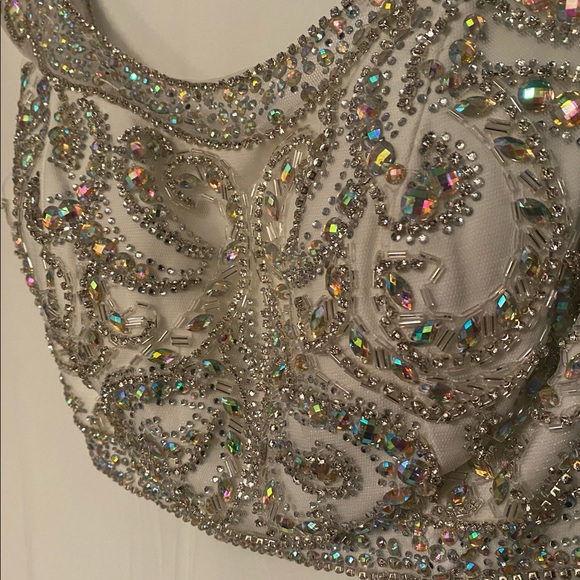 Gorgeous Sparkling 2 piece Prom Dress +extras - Picture 4 of 15